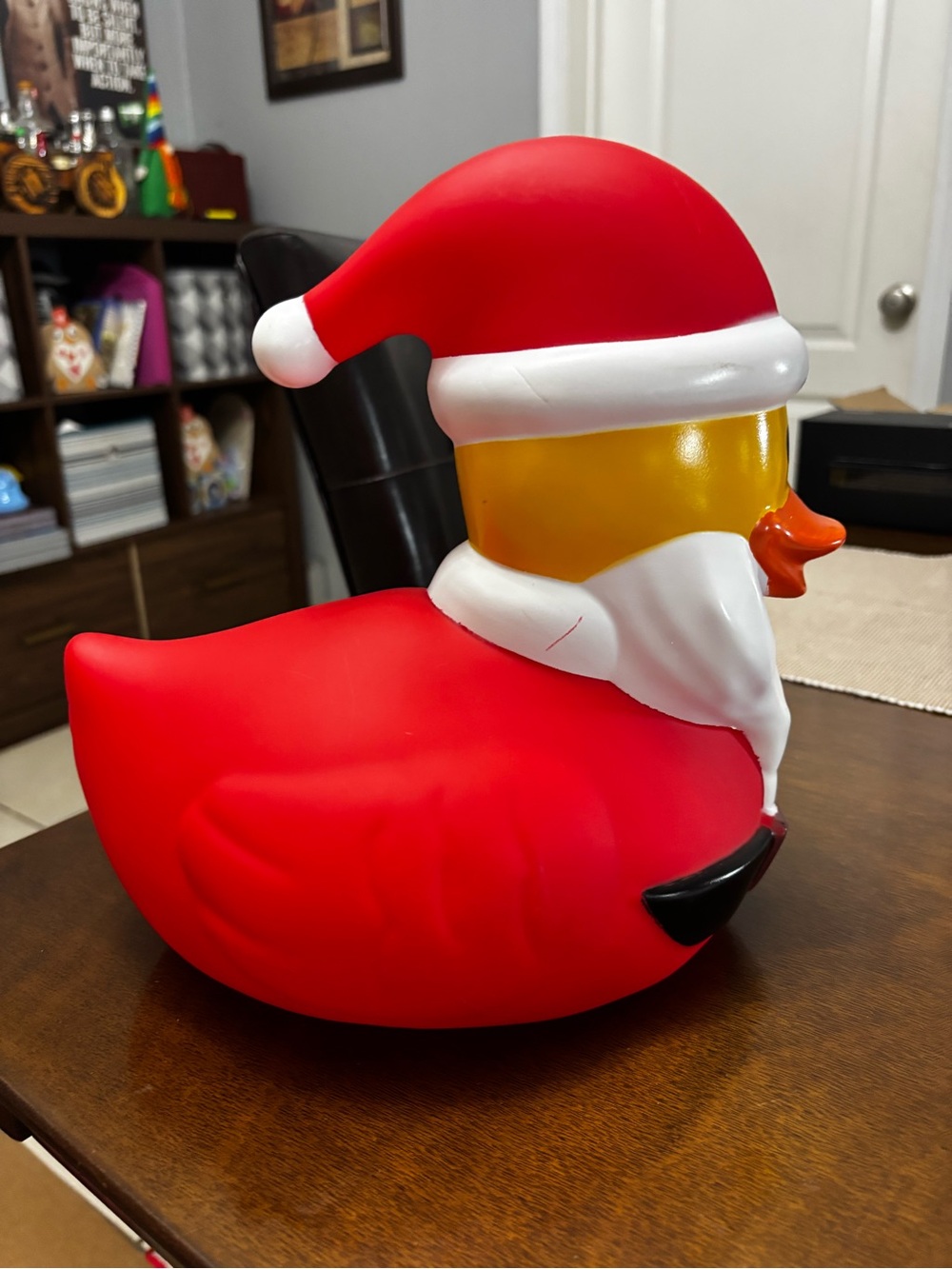 Santa Jumbo Rubber Duck - Red, White, Orange Holiday Decor - Picture 4 of 4